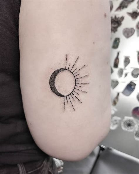 half moon and sun tattoo|half moon tattoo meaning.